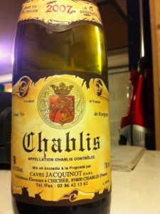 chablis et 1 er cru vaucopin jacquinot