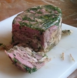 jambon persille de bourgogne fait maison ail des ours